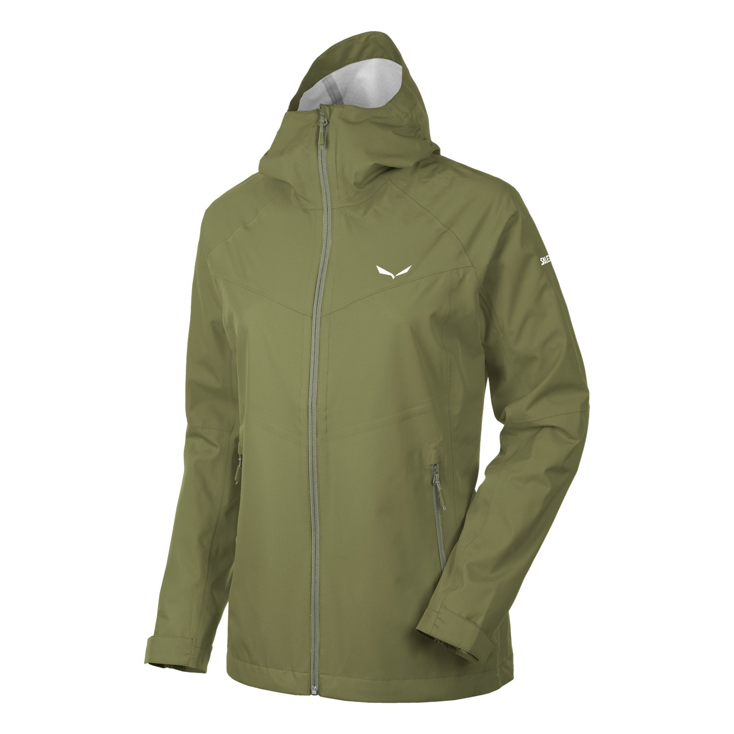 Chaqueta Hardshell Mujer Chile - Salewa Puez Aqua Powertex - Verde/Verde Oliva - DOIW-97605